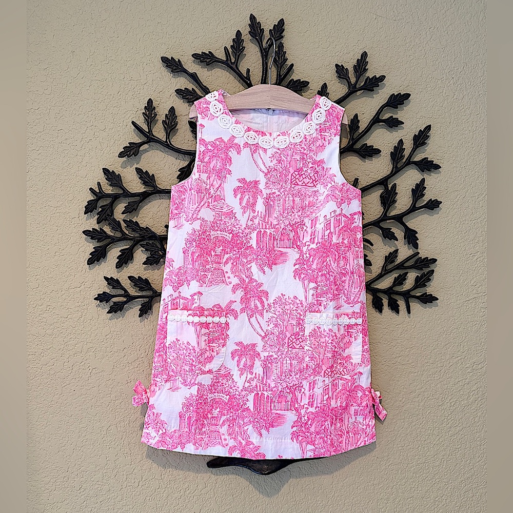 NWT Lilly Pulitzer Girl Size 8 Classic Shift PB Anniversary Toile